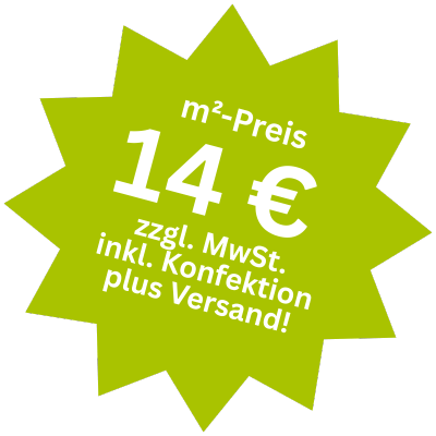 Fahnen Aktionspreis - qm-Preis ab 14€