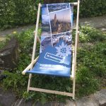 Holz Liegestühle mit personalisierter Werbung