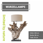 Exklusive Treibholz- Wurzellampe - limited by nature - 100 cm Hoch