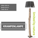 Exklusive Treibholz- Stablampe - limited by nature - 164 cm Hoch mit rostigen Nägeln im Holz